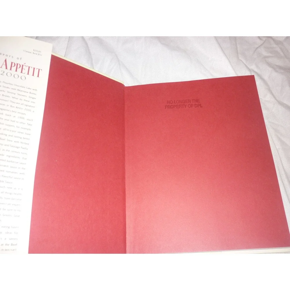 The Flavors of Bon Appetit 2000 Special Millennium Edition Hardcover Cookbook